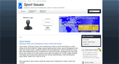Desktop Screenshot of issuesinsport.com